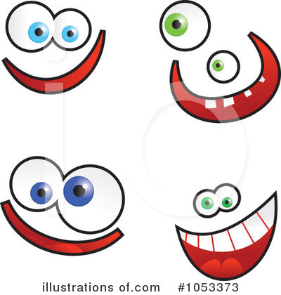 Royalty-Free (RF) Funny Face Clipart Illustration by Prawny - Stock Sample #1053373