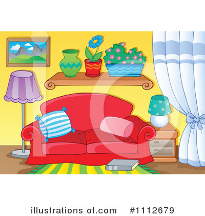 Royalty-Free (RF) Furniture Clipart Illustration by visekart - Stock Sample #1112679