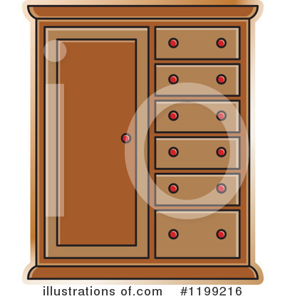 Cabinets Clipart #1199216 by Lal Perera
