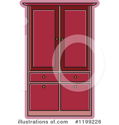 Cabinets Clipart #1199226 by Lal Perera