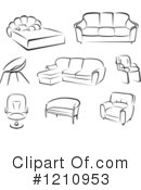 Furniture Clipart #1210953 by Vector Tradition SM