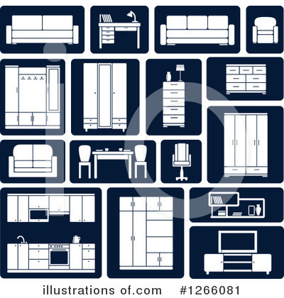 Royalty-Free (RF) Furniture Clipart Illustration by Vector Tradition SM - Stock Sample #1266081