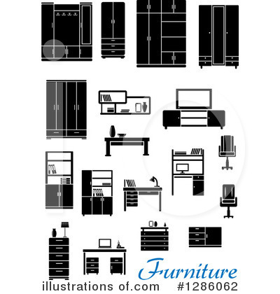 Royalty-Free (RF) Furniture Clipart Illustration by Vector Tradition SM - Stock Sample #1286062