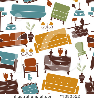Royalty-Free (RF) Furniture Clipart Illustration by Vector Tradition SM - Stock Sample #1382552