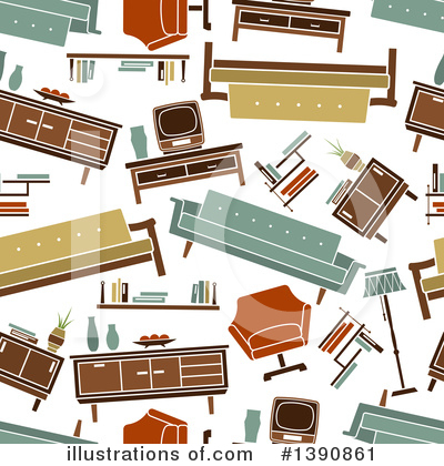 Royalty-Free (RF) Furniture Clipart Illustration by Vector Tradition SM - Stock Sample #1390861