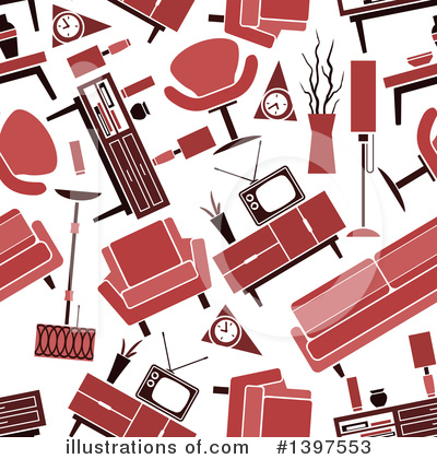 Sofa Clipart #1397553 by Vector Tradition SM