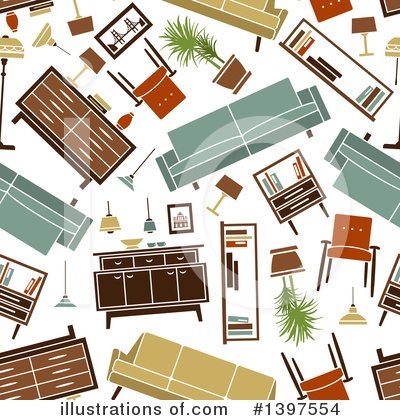 Sofa Clipart #1397554 by Vector Tradition SM
