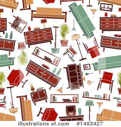 Sofa Clipart #1403427 by Vector Tradition SM