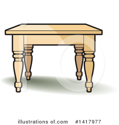 Table Clipart #1417977 by Lal Perera