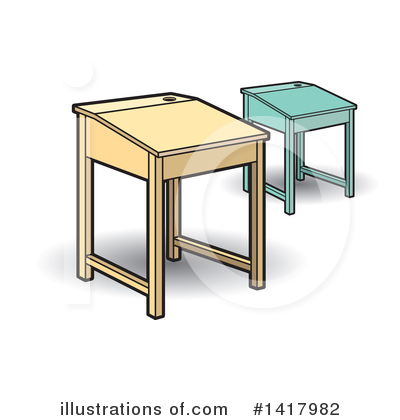 Desk Clipart #1417982 by Lal Perera