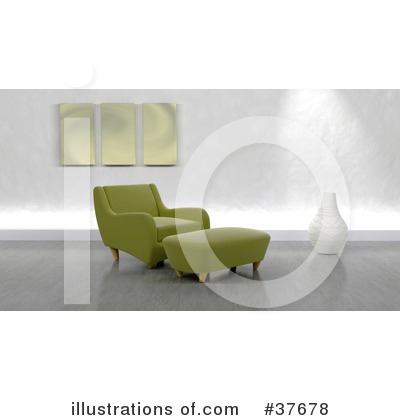 Royalty-Free (RF) Furniture Clipart Illustration by KJ Pargeter - Stock Sample #37678