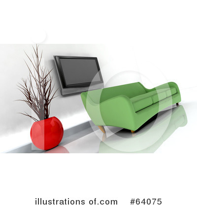 Royalty-Free (RF) Furniture Clipart Illustration by KJ Pargeter - Stock Sample #64075