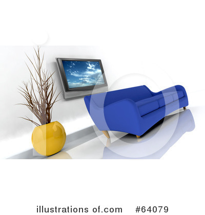 Royalty-Free (RF) Furniture Clipart Illustration by KJ Pargeter - Stock Sample #64079
