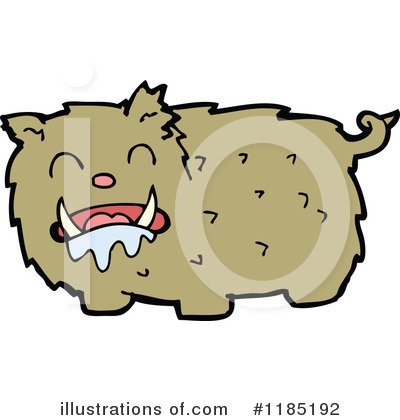 Royalty-Free (RF) Furry Animal Clipart Illustration by lineartestpilot - Stock Sample #1185192