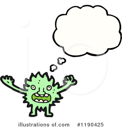 Furry Monster Clipart #1190425 by lineartestpilot