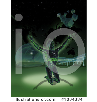 Royalty-Free (RF) Futuristic Clipart Illustration by dero - Stock Sample #1064334