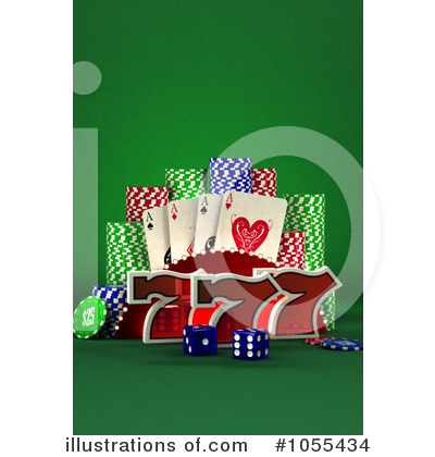 Poker Chips Clipart #1055434 by stockillustrations