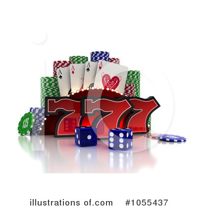 Poker Chips Clipart #1055437 by stockillustrations
