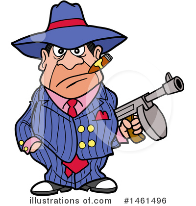 Gangster Clipart #1461496 by LaffToon