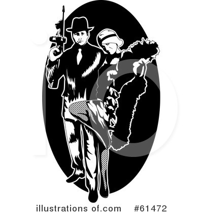 Royalty-Free (RF) Gangster Clipart Illustration by r formidable - Stock Sample #61472