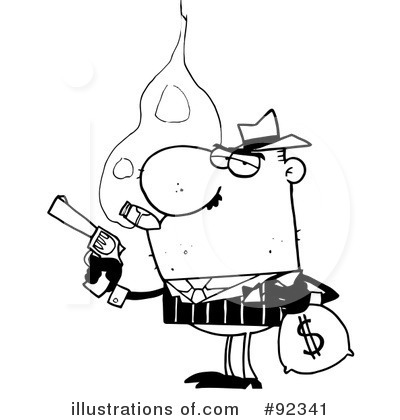 Royalty-Free (RF) Gangster Clipart Illustration by Hit Toon - Stock Sample #92341