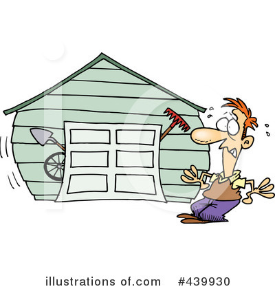 Royalty-Free (RF) Garage Clipart Illustration by toonaday - Stock Sample #439930