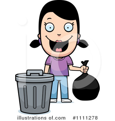 Royalty-Free (RF) Garbage Can Clipart Illustration by Cory Thoman - Stock Sample #1111278