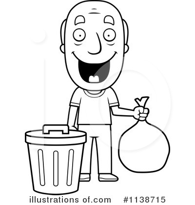 Royalty-Free (RF) Garbage Can Clipart Illustration by Cory Thoman - Stock Sample #1138715