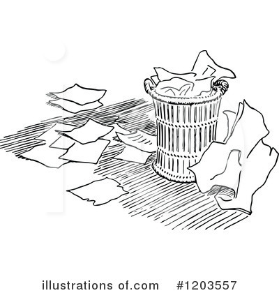 Royalty-Free (RF) Garbage Clipart Illustration by Prawny Vintage - Stock Sample #1203557