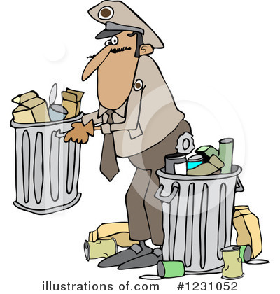 Royalty-Free (RF) Garbage Clipart Illustration by djart - Stock Sample #1231052