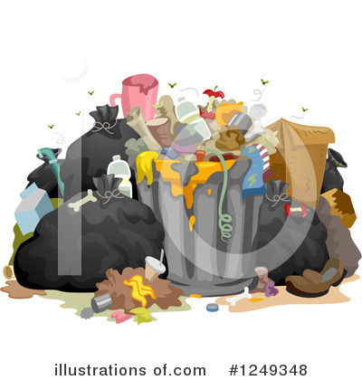 Royalty-Free (RF) Garbage Clipart Illustration by BNP Design Studio - Stock Sample #1249348