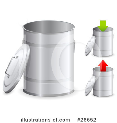 Trash Can Clipart #28652 by beboy