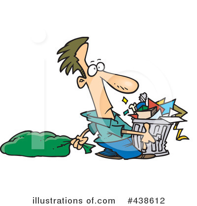 Royalty-Free (RF) Garbage Clipart Illustration by toonaday - Stock Sample #438612