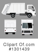 Garbage Truck Clipart #1301439 by vectorace