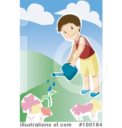 Royalty-Free (RF) Garden Clipart Illustration by mayawizard101 - Stock Sample #100184