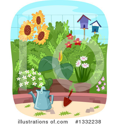 Royalty-Free (RF) Garden Clipart Illustration by BNP Design Studio - Stock Sample #1332238