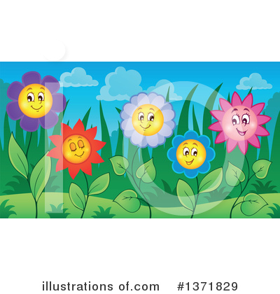 Royalty-Free (RF) Garden Clipart Illustration by visekart - Stock Sample #1371829