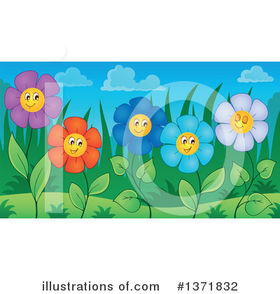 Royalty-Free (RF) Garden Clipart Illustration by visekart - Stock Sample #1371832