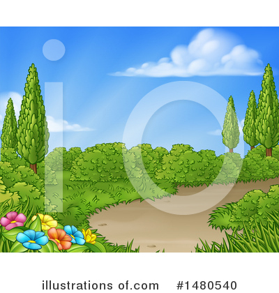 Royalty-Free (RF) Garden Clipart Illustration by AtStockIllustration - Stock Sample #1480540