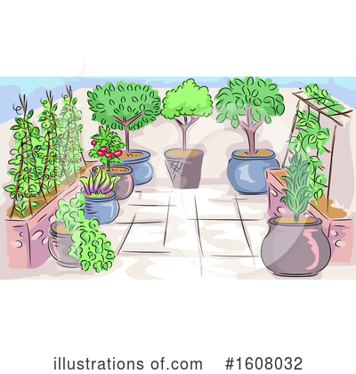Royalty-Free (RF) Garden Clipart Illustration by BNP Design Studio - Stock Sample #1608032