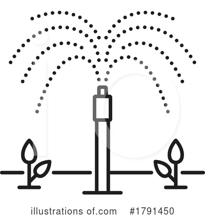 Sprinklers Clipart #1791450 by Vector Tradition SM