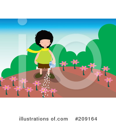 Royalty-Free (RF) Garden Clipart Illustration by mayawizard101 - Stock Sample #209164