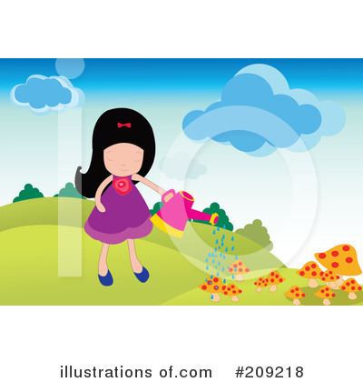 Royalty-Free (RF) Garden Clipart Illustration by mayawizard101 - Stock Sample #209218