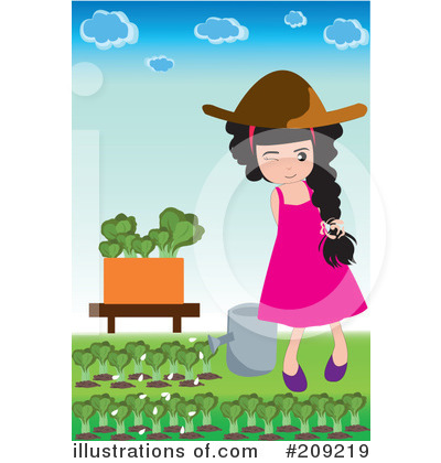 Royalty-Free (RF) Garden Clipart Illustration by mayawizard101 - Stock Sample #209219
