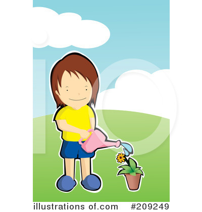 Royalty-Free (RF) Garden Clipart Illustration by mayawizard101 - Stock Sample #209249