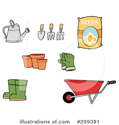 Garden Tool Clipart #209381 by Hit Toon