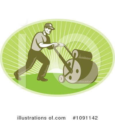 Royalty-Free (RF) Gardener Clipart Illustration by patrimonio - Stock Sample #1091142