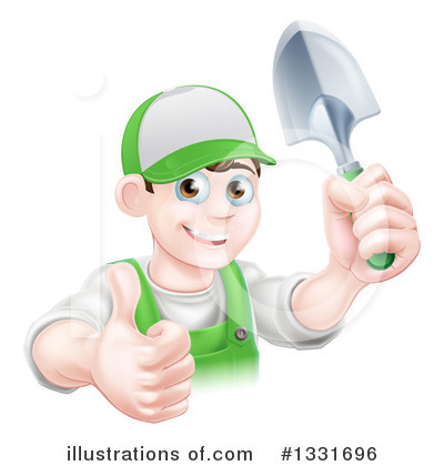 Royalty-Free (RF) Gardener Clipart Illustration by AtStockIllustration - Stock Sample #1331696