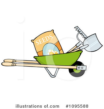 Royalty-Free (RF) Gardening Clipart Illustration by Hit Toon - Stock Sample #1095588