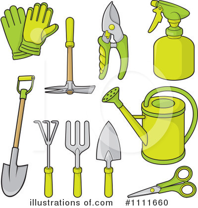 Royalty-Free (RF) Gardening Clipart Illustration by Any Vector - Stock Sample #1111660